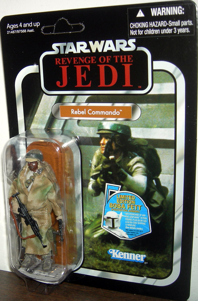 Rebel Commando Action Figure VC26 Revenge Jedi Black Star Wars