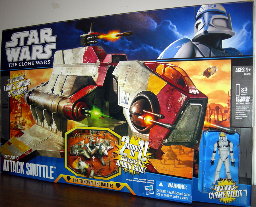 republic attack shuttle hasbro