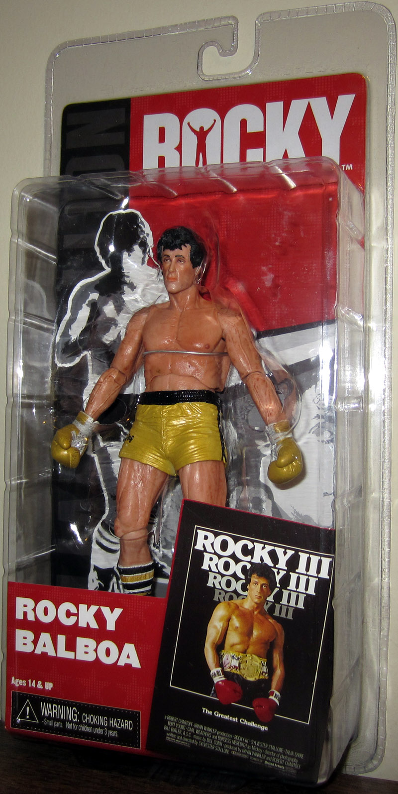 Rocky Balboa III Action Figure Pre-Fight Gold Trunks Neca