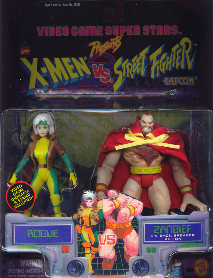 Rogue vs Zangief Figures Toy Biz