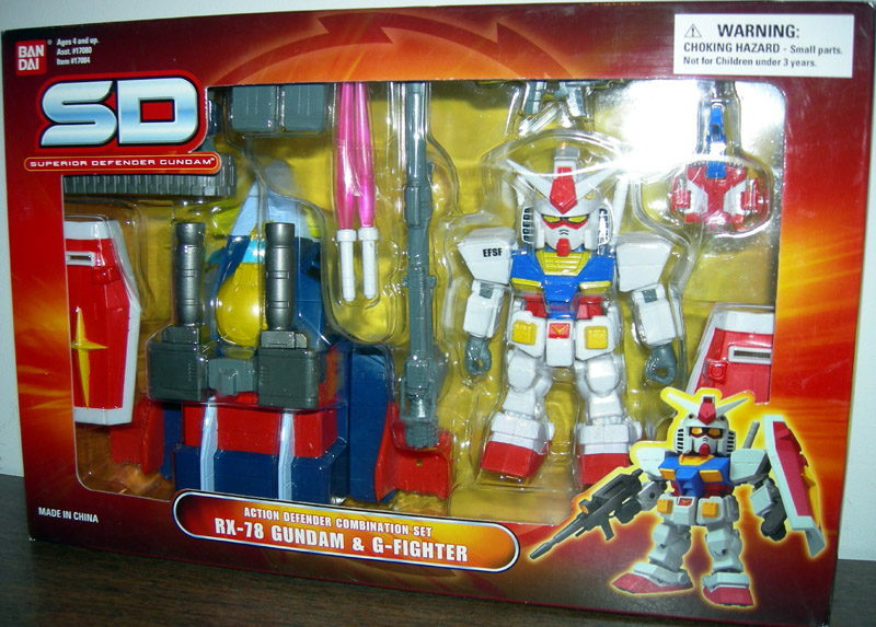 RX-78 Gundam and G-Fighter Gundam Wing Superior Defender Action Figures