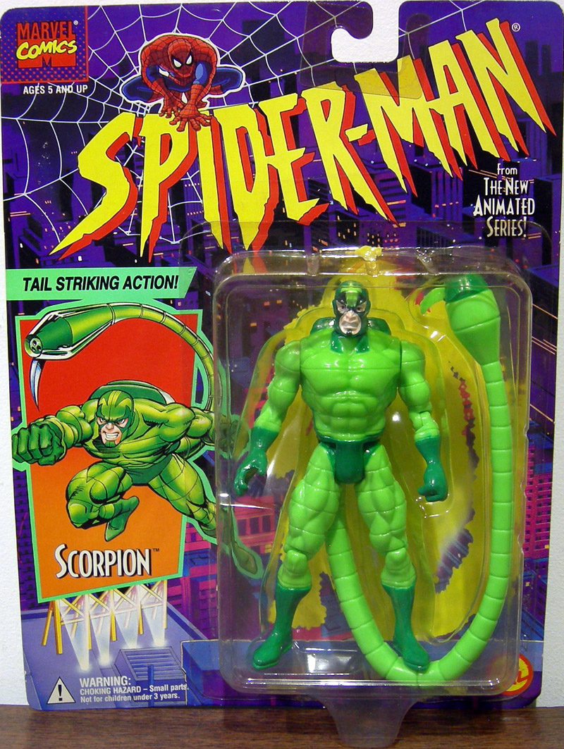 Scorpion Figure Spider-Man Animated Toy Biz