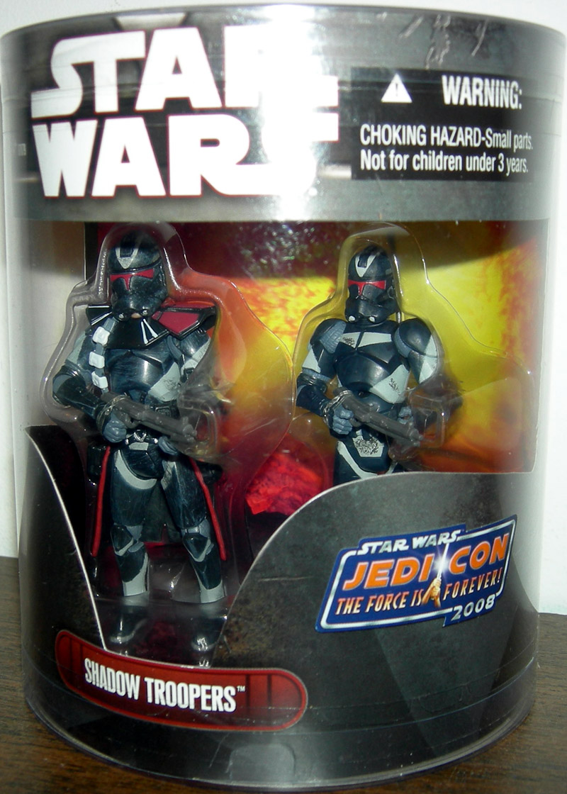 star wars saga 2008 jedi con exclusive shadow troopers