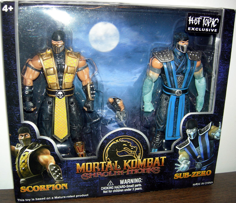 sub zero and scorpion action figures