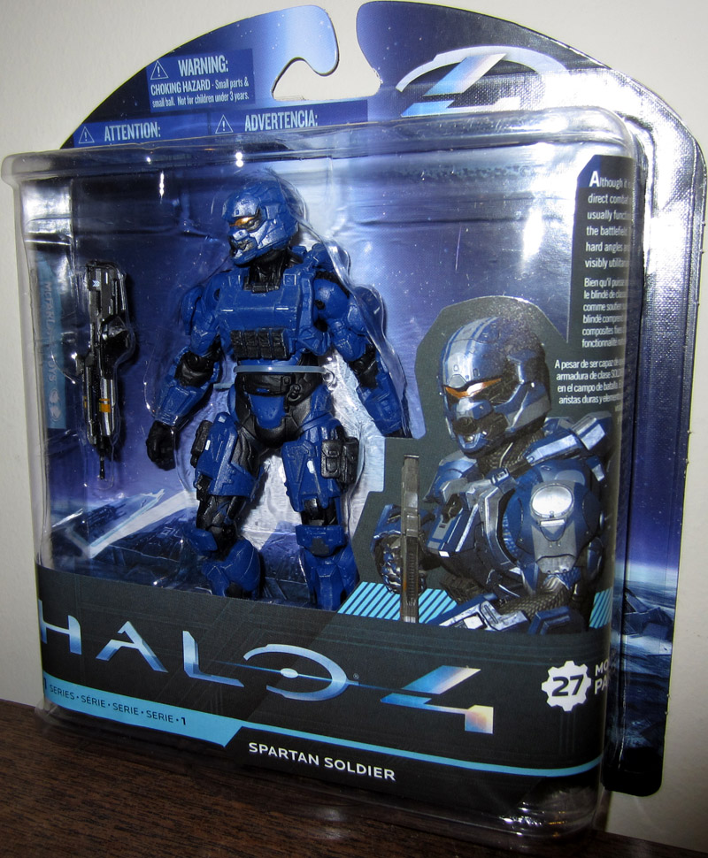 Spartan Soldier Figure Halo 4 series 1 Blue McFarlane