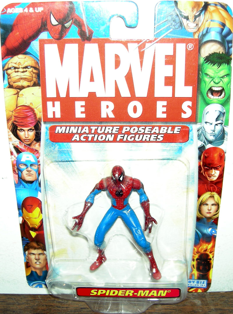 miniature spider man figures