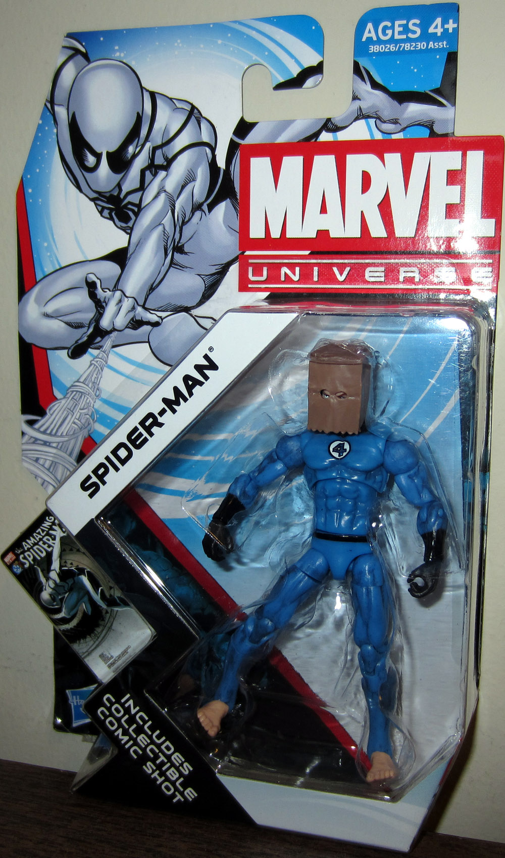 Spider-Man Marvel Universe 014 Future Foundation paper bag head action  figure