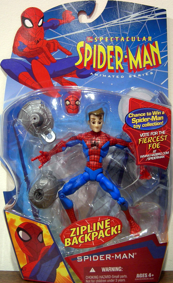 Spider-Man Zipline Backpack Action Figure Spectacular Animated Series