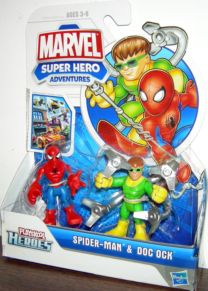 DOC OCK 2 Figuren Playskool Heroes Marvel SPIDERMAN Adventures Spider-Man 