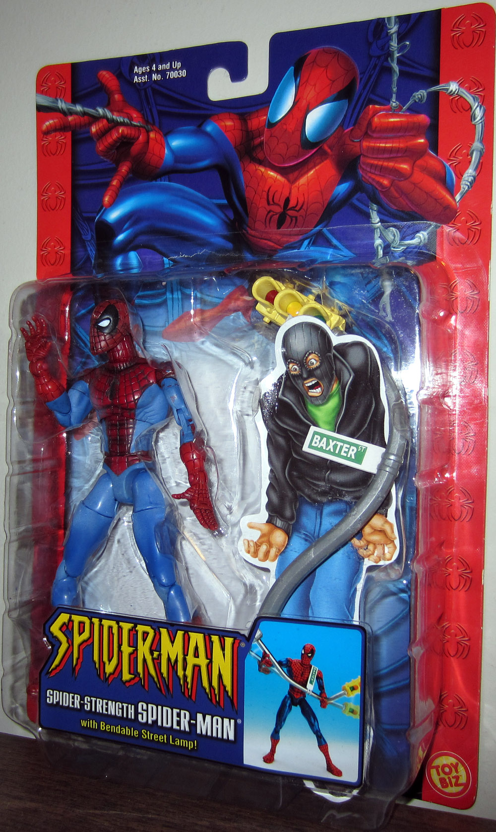SpiderStrength SpiderMan Figure Classic Toy Biz