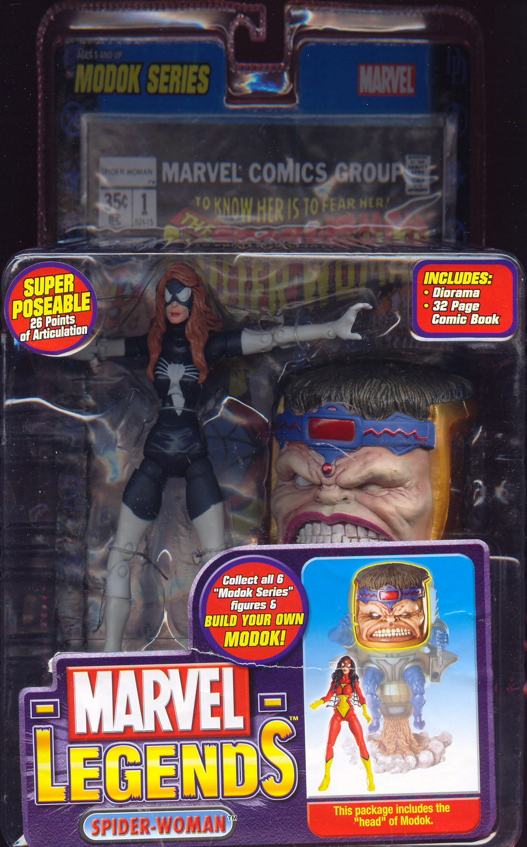 Marvel Legends Spider Woman Molten Man Build A Figure