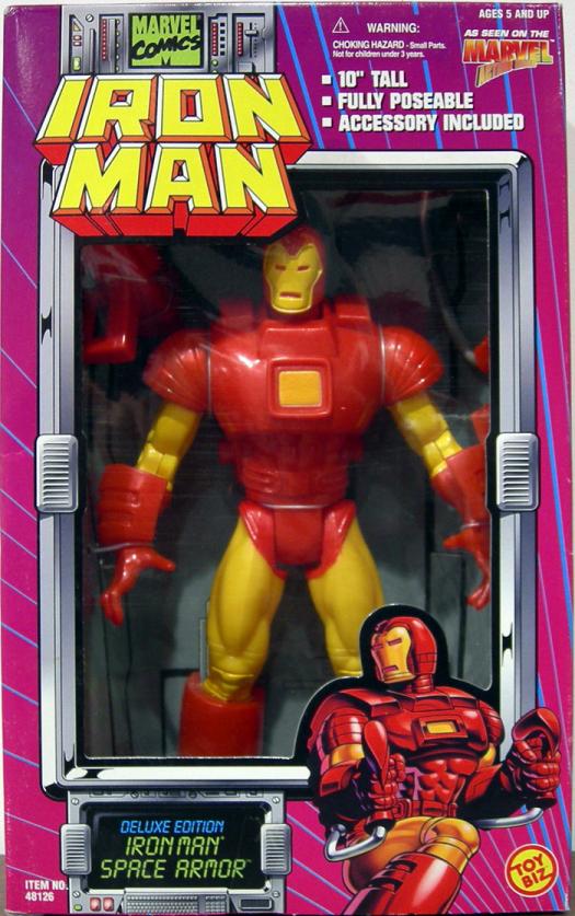 ToyBiz Marvel SPACE ARMOR IRON MAN Figure MOSC 