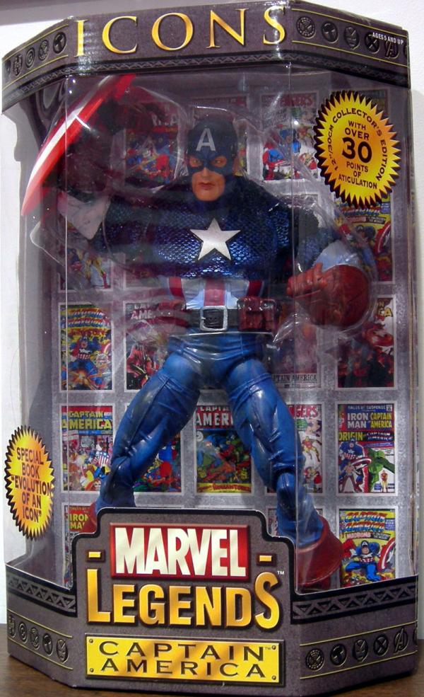 Captain America Figure Masked 12 Inch Marvel Legends Icons
