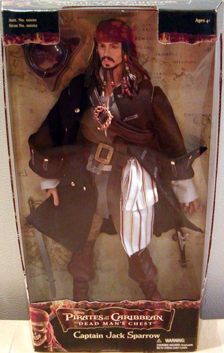 Captain Jack Sparrow 12 Inch Figure Pirates of the Caribbean POTC2 12CJSDMC