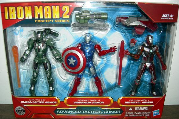 Iron Man 2 Advanced Tactical Armor 3-Pack