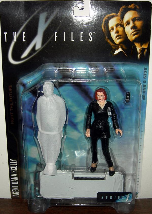 Agent Dana Scully (with victim in body bag and gurney)