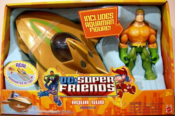 Aqua Sub Vehicle with Aquaman (DC Super Friends)