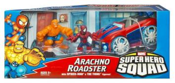 Arachno Roadster with Spider-Man and The Thing (Super Hero Squad)