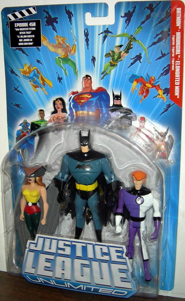 Batman, Hawkgirl & Elongated Man 3-Pack (Justice League Unlimited)