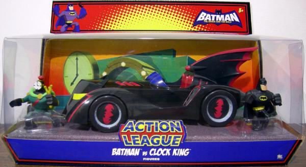 Batman vs. Clock King with Batmobile (Action League)