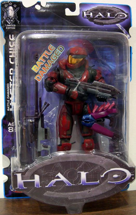 Battle Damaged Master Chief (Limited Edition, maroon)