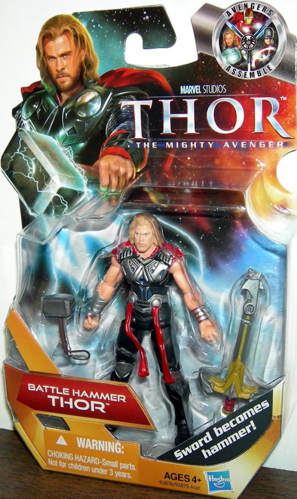 Thor The Mighty Avenger Marvel Studios Movie Figure Battle Hammer Hasbro 2011 for sale online 