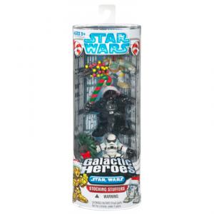 Boba Fett, Darth Vader & Stormtrooper 3-Pack (Galactic Heroes Stocking Stuffers)