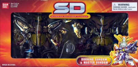 Burning Gundam & Master Gundam (Gold Hyper Mode Superior Defender)