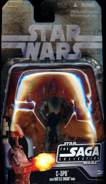 C-3PO (The Saga Collection, #017, with Battle Droid head on body)