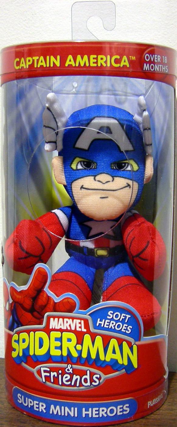Captain America Super Mini Heroes Plush (Spider-Man & Friends)