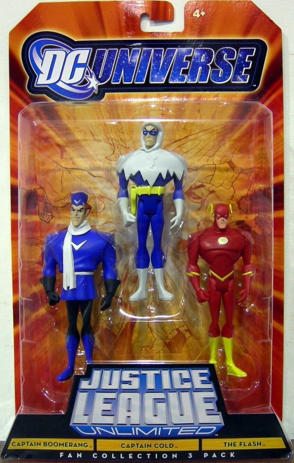 Captain Boomerang, Captain Cold & The Flash Fan Collection 3-Pack