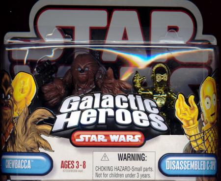 Chewbacca & Disassembled C-3PO (Galactic Heroes)