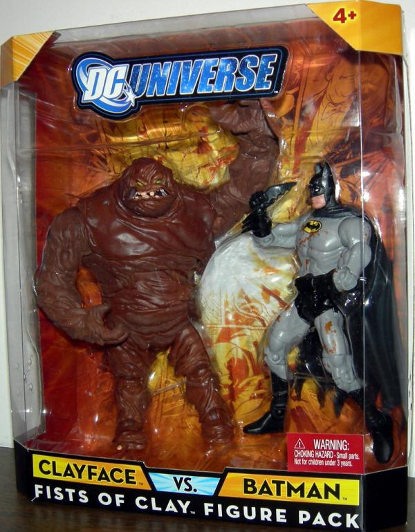 Clayface vs Batman Fists Clay Figure Pack DC Universe Mattel