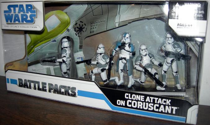 Clone Attack on Coruscant 5-Pack Battle Pack (The Legacy Collection)