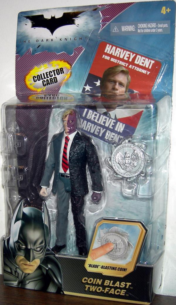 Coin Blast Two-Face, with trading card (The Dark Knight)