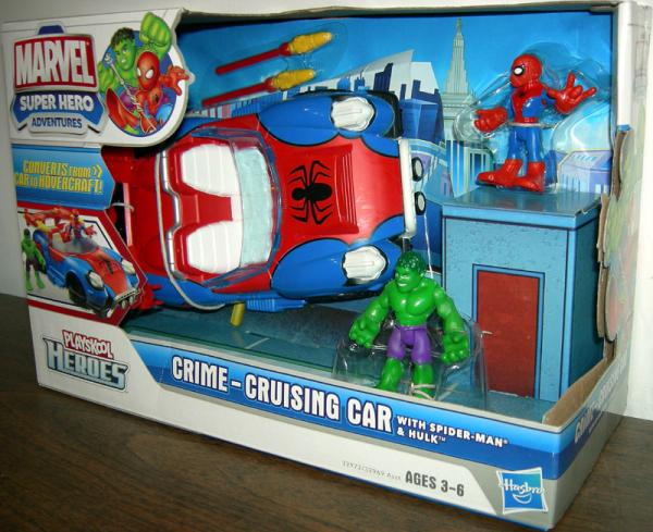 Crime-Cruising Car with Spider-Man & Hulk (Playskool Heroes)