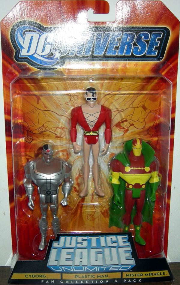 Cyborg, Plastic Man & Mister Miracle (Fan Collection 3 Pack)