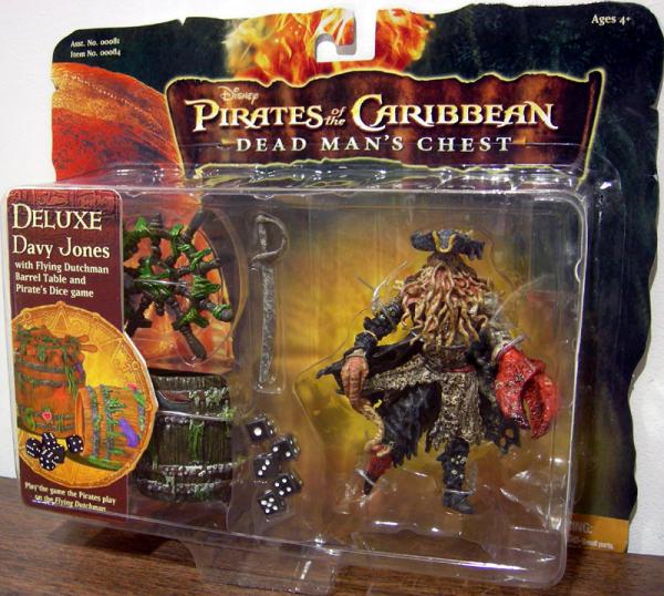 Davy Jones with Flying Dutchman Barrel Table and Pirates Dice game (3 1/2
