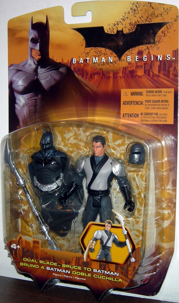 Dual Blade Bruce Batman Figure Batman Begins Mattel