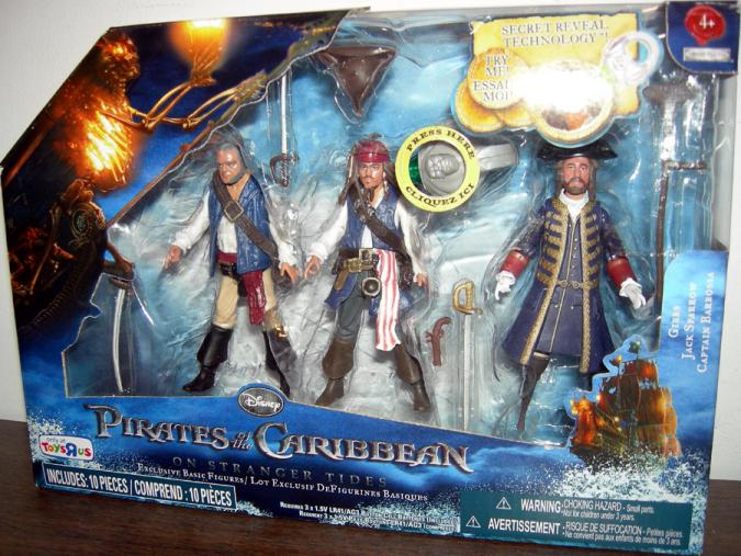 Gibbs, Jack Sparrow & Captain Barbossa 3-Pack (Toys R Us Exclusive)