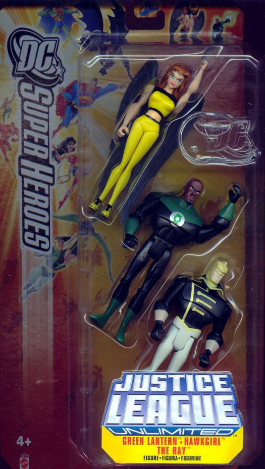 Green Lantern, Hawkgirl (Shayera Holas) & The Ray 3-Pack