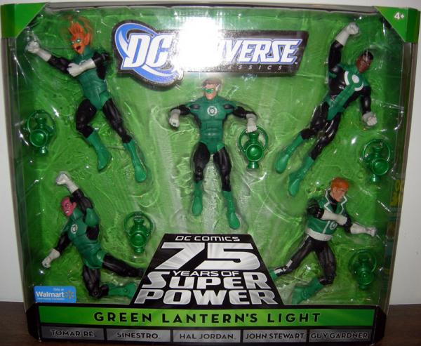 NEW DC Universe Green Lantern’s Light Figure 5-Pack Wal-Mart 75 Years 2010 Lot 