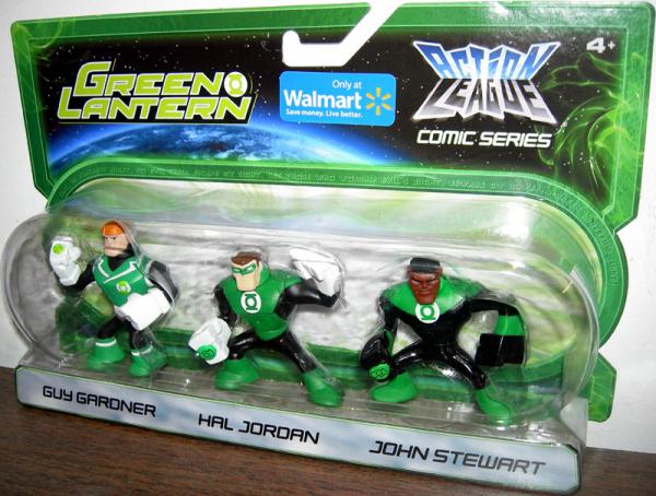 Guy Gardner, Hal Jordan & John Stewart Action League Walmart Exclusive