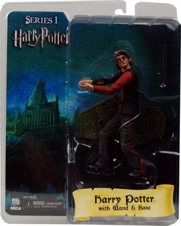 Harry Potter with wand & base (red & black shirt)