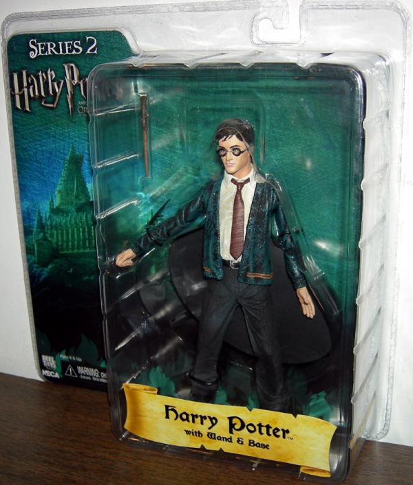 Harry Potter with wand & base (Order of the Phoenix, series 2)