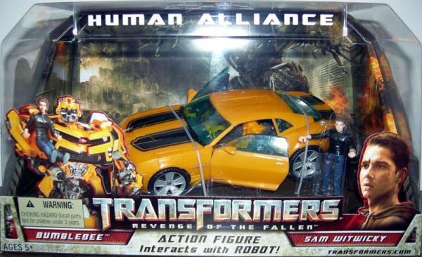 TRANSFORMERS BUMBLEBEE HUMAN ALLIANCE SAM WITWICKY ROBOT CAR ACTION FIGURES  TOY