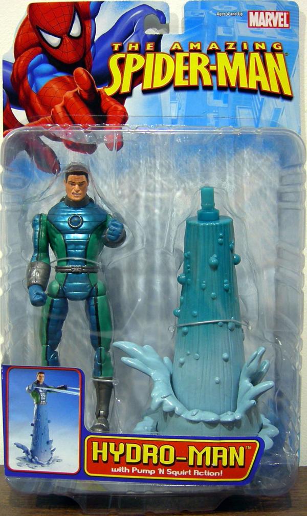Details about   MARVEL THE AMAZING SPIDERMAN HYDRO MAN ACTION FIGURE W/PUMP N' SQUIRT ACTION A1 