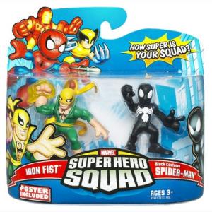 Iron Fist & Black Costume Spider-Man (Super Hero Squad)