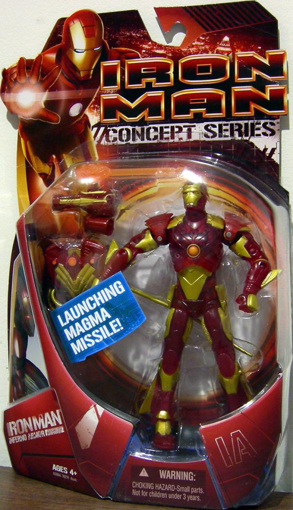 Marvel Legends Iron Man Concept Series Inferno Armor RARE 