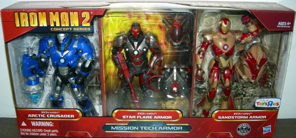 Iron Man 2 Mission Tech Armor 3-Pack